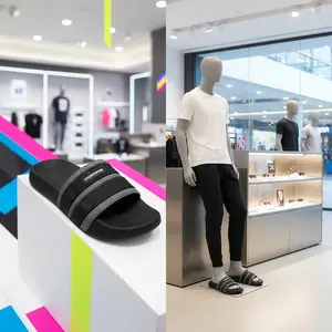 Sandal jepit kasual olahraga pria Hengrun gaya musim panas terbaru, modis dan serbaguna, sandal pantai, sepatu trendi hengrun 8018-1