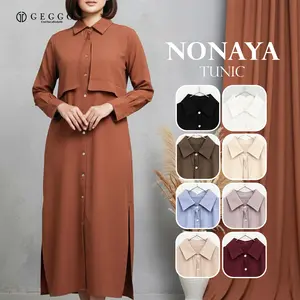 GEGGO BASIC - NONAYA TUNIC Atasan tunik wanita formal non formal nyaman digunakan