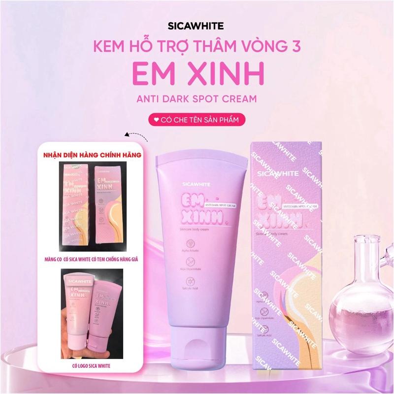 H79 - Kem Hỗ Trợ Cải Thiện Thâm Cải Thiện Mụn Vòng 3 EM XINH 50gr - Hỗ Trợ Làm Sáng Làm Mềm Mịn Da Cho Vòng 3 - CHE TÊN SẢN PHẨM