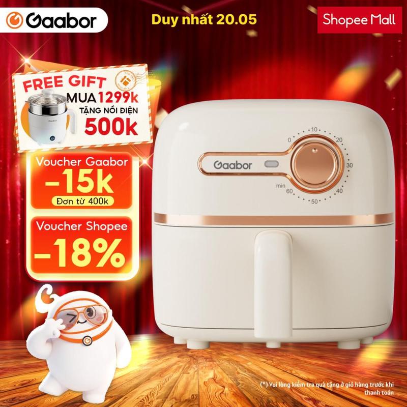 Nồi chiên không dầu GAABOR AF20M-YE01S dung tích 2L công suất 900W nóng nhanh,…
