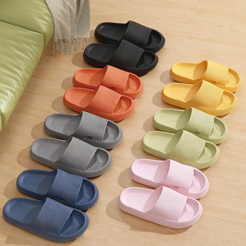 Sandal empuk Wanita Style Import Bahan EVA Anti Slip Sandal Rumah Sendal Kamar Mandi Cewek Elastis Empuk Soft Slipper Elastic 8