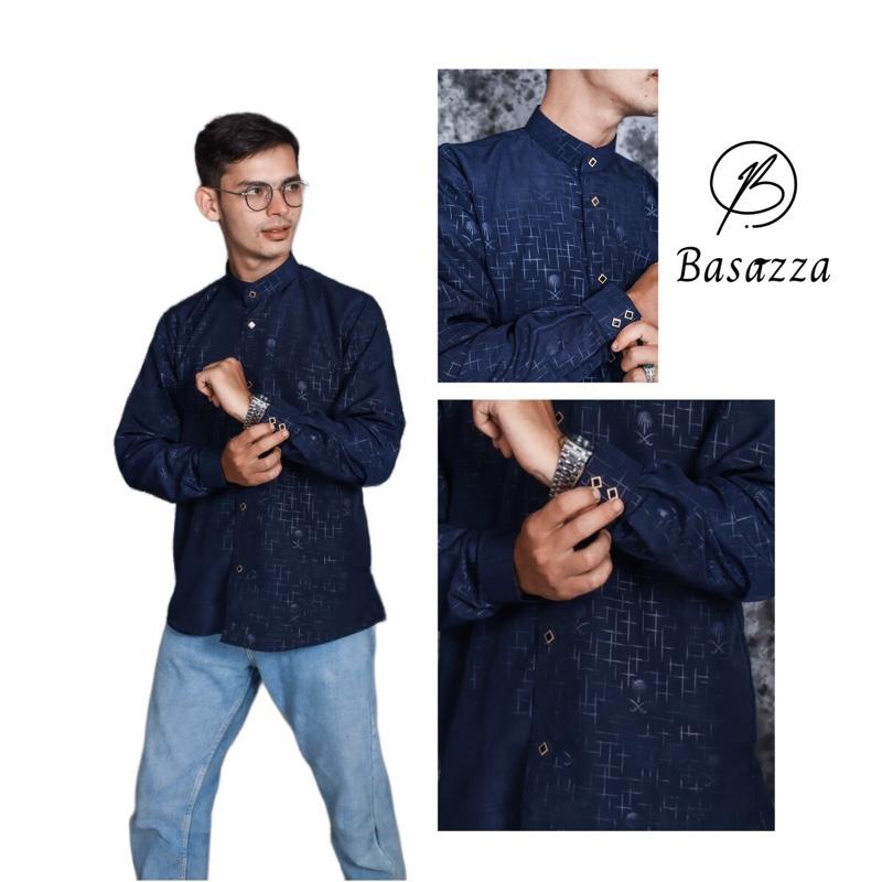 Koko Embos Ajwah Daily muslim wear baju  kemko  Pria  Dewasa Lengan panjang koko Sultan Nyaman 3