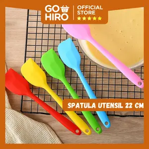 Spatula Utensil 22CM / Spatula Silicon / Utensile Turner / Sutil Silikon Tahan Panas