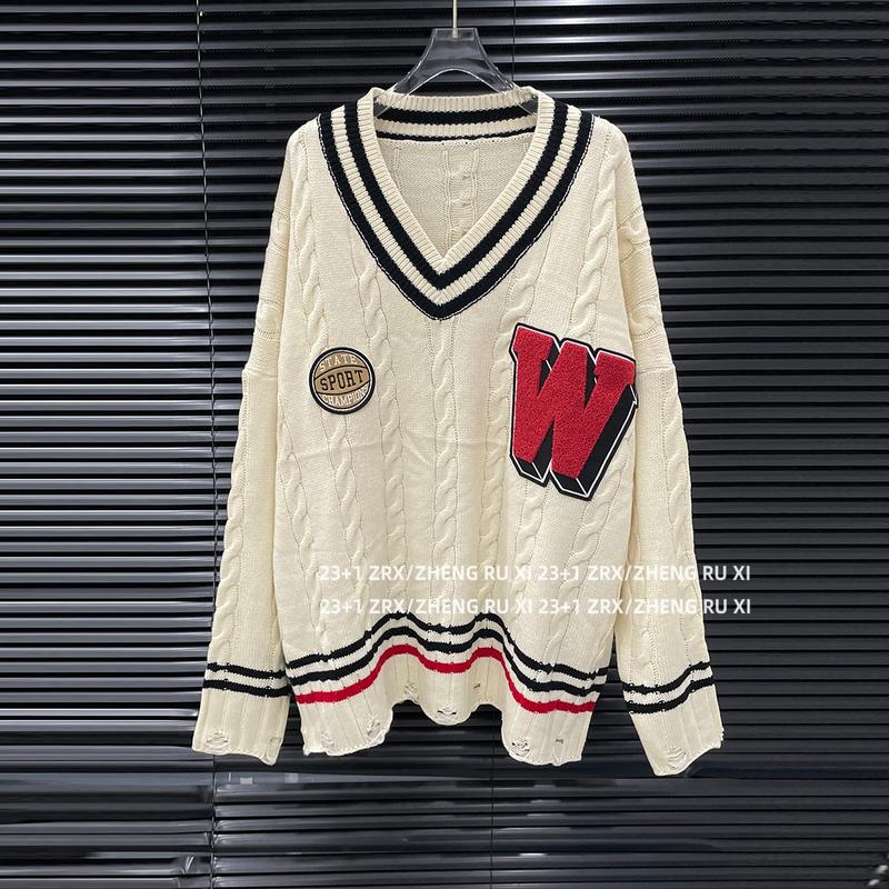 Áo Len Áo Chui Đầu Cổ Chữ V Dành Cho Nữ Dáng Rộng Vừa Vặn Ôm Sát Phong Cách Lười Biếng Thời Trang Áo Dệt Kim Trễ Vai 15150