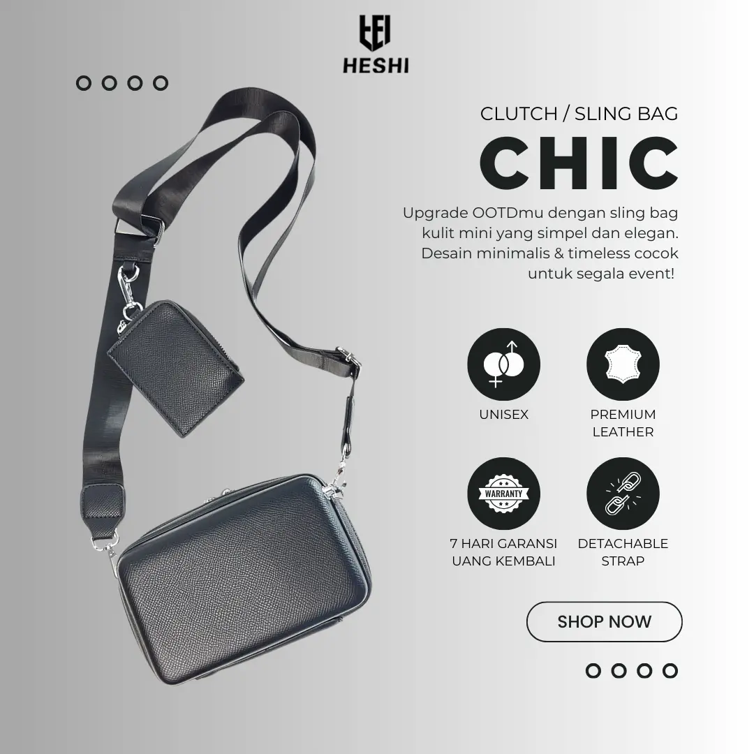 Tas selempang & bahu waterproof modern gaya casual STREET FASHION- CHIC SL27