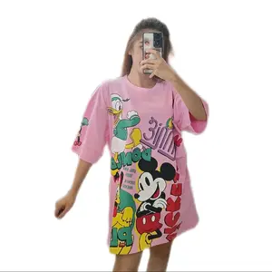kaos oversize Flower made in Korea