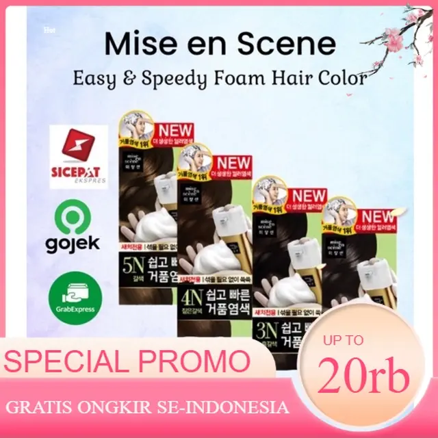[Mise En Scene] easy & speedy foam hair color untuk uban | pewarna rambut