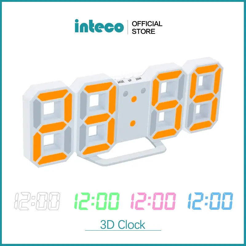 Jam Dinding Digital 3D Clock LED Meja Rovistar
