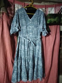 Product Review of Casual Midi Dress Pesta Kondangan CINDY 2274 Dress Wanita Motif Ceruty Babydoll Terbaru 2024 from y**n l**o 0