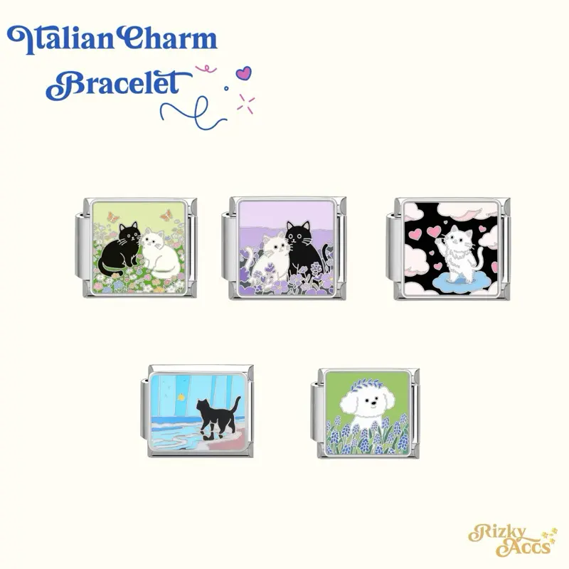 [RizkyAccs] Italian Charm/ Stainless Steel/ Pets (MIN PEMBELIAN 2PCS (bisa campur etalase))