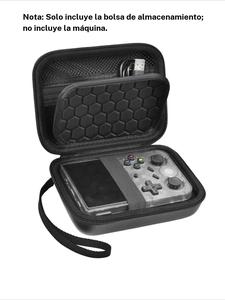 Estuche de Viaje (Solo Caja) Compatible con RG353V/ RG353VS/ R36S/ Game Boy Consola de Juegos Retro Portátil, Organizador de Almacenamiento de Emuladores Portátil, Bolsa de Transporte para Consola de Juegos Android