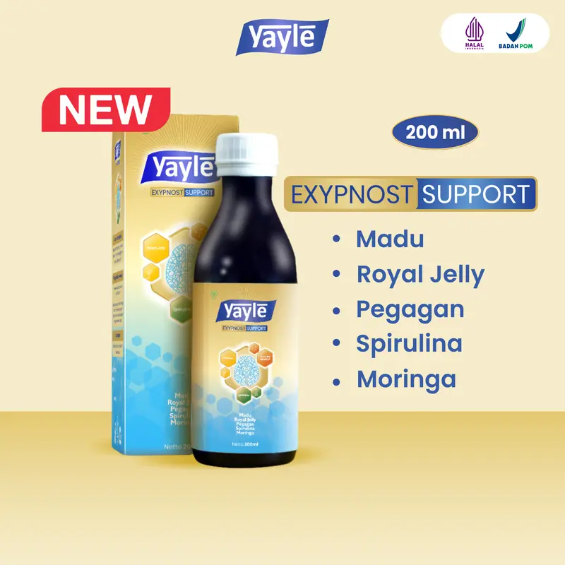 Yayle Exsipna - Madu Optimalkan Kecerdasan Si Kecil Pelancar - BPOM HALAL HERBAL 2