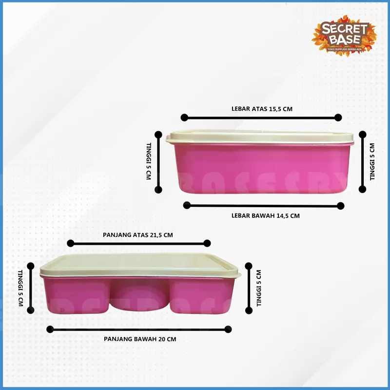 [COD] KOTAK BEKAL - Food Grade Tahan Panas / Lunch box Anti Tumpah Kitchenware 3