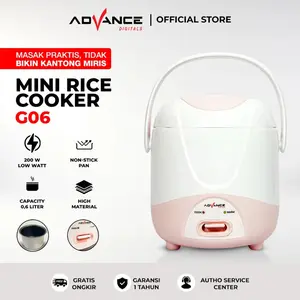 Advance G-06 Rice Cooker Travel 0.6 Liter Anti Lengket 200 Watt