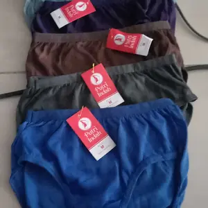12 Pcs CD Celana Dalam Wanita Katun Polos Putri Indah RK Collection