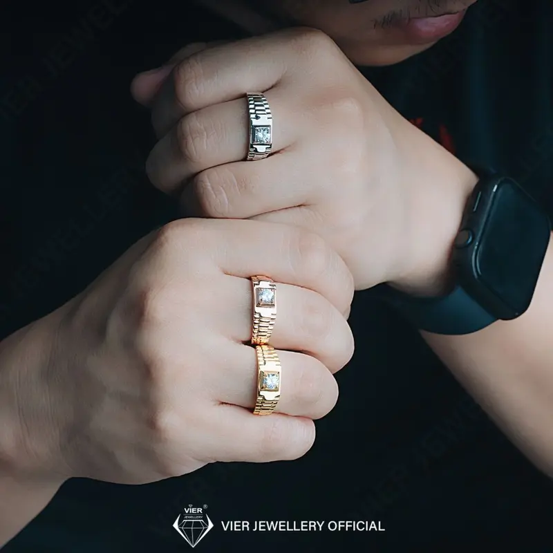 Vion Edition Ring Man 16419 Cincin Cowok Aman di Pakai Hari-Hari 1