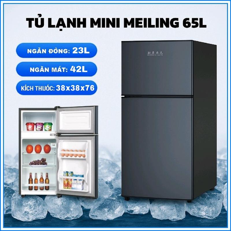 Tủ Lạnh Mini MEILING GUIZU 65L, Ngăn Đông 23L, Ngăn Mát 42L