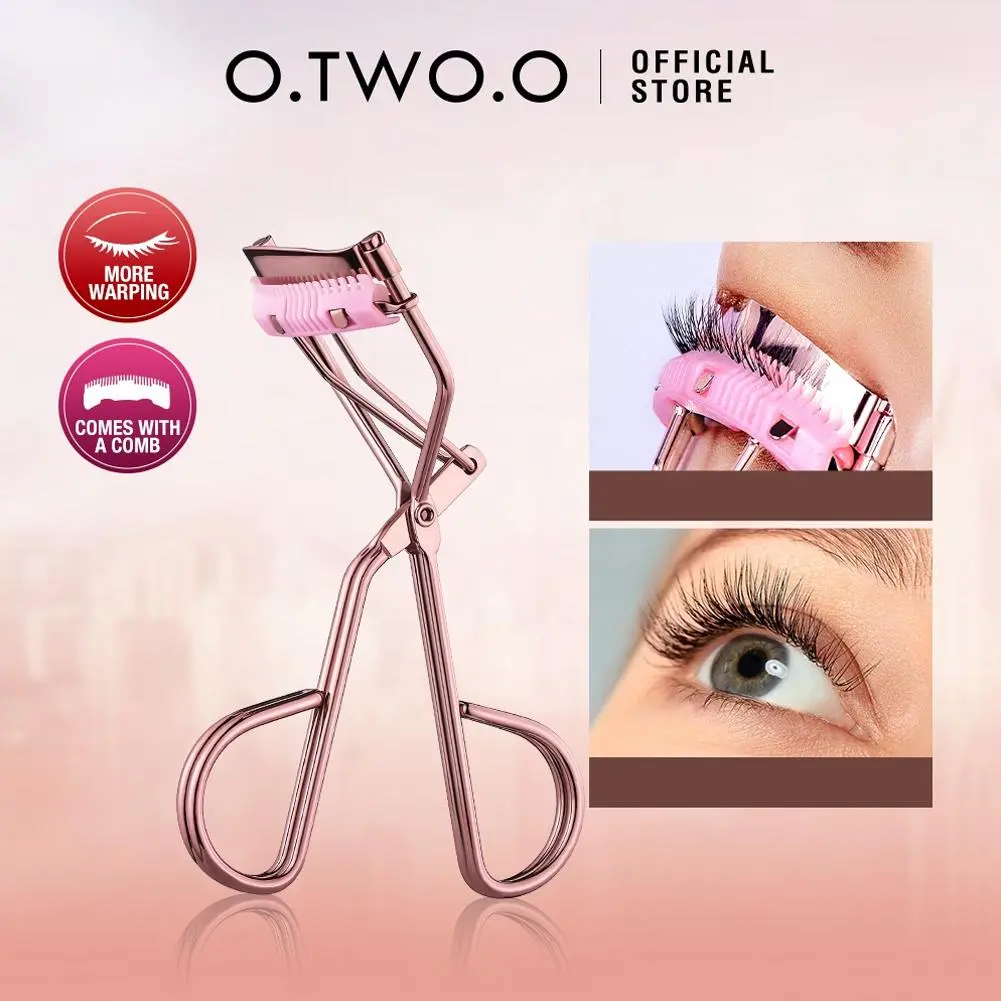 O.TWO.O Comb Eyelash Curler Comfortable Pink Eyelash Makeup Tool