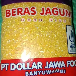 beras jagung dollar super dua bungkus 1 kg / satu bungkus 500 gr, beras jagung pulen,  beras jagung