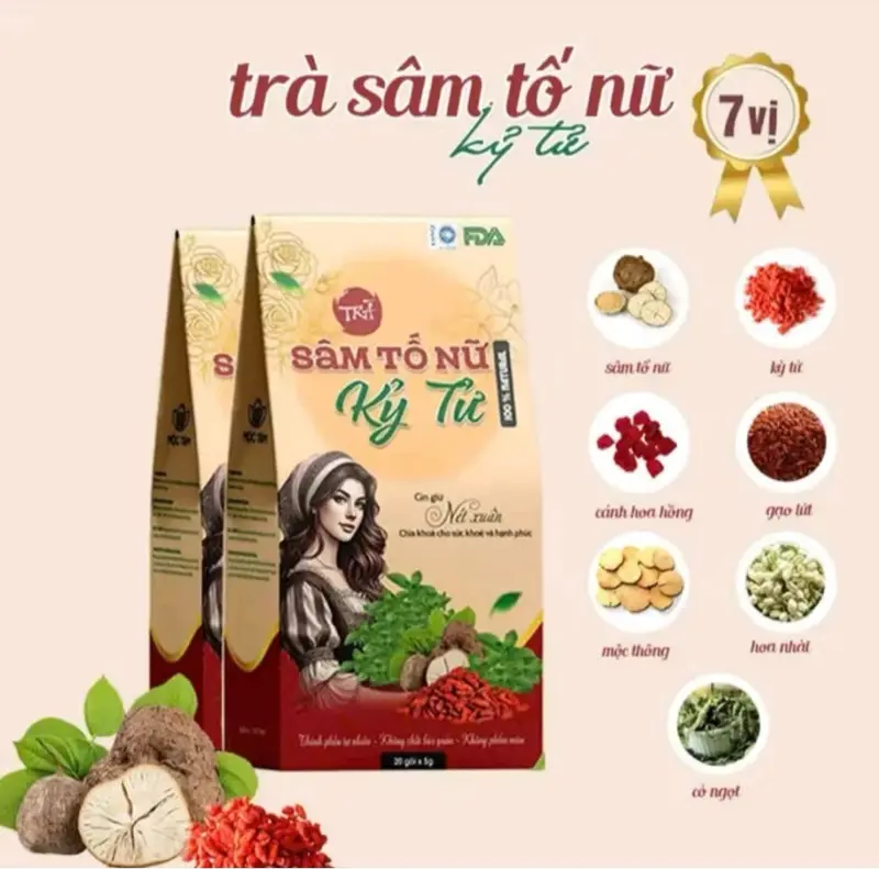 [combo 2 hộp] Trà Sâm tố nữ kỷ tử (HÀNG MỚI VỀ) 3