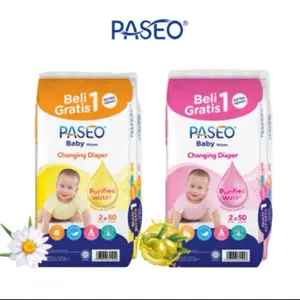 Tisu basah Paseo - Paseo baby wipes BUY 1 GET 1 Kuning Pink Tissue Bayi