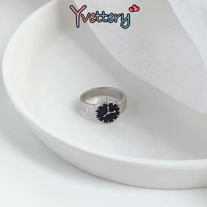 ❤️COD Cincin Watch Design Emas Perak Korean Ins Untuk Pria Dan Wanita Personalize Ring-Yy 4