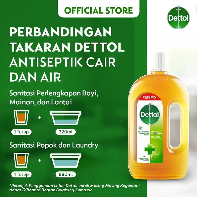 Dettol Cairan Antiseptik 245ml - Antiseptik Cair Anti Kuman dan Bakteri Antiseptic Liquid 6