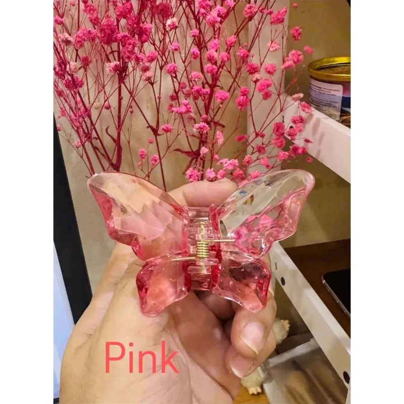 ￼JEPITAN RAMBUT KUPU KUPU JUMBO MODEL GLOSSY CRYSTAL / JEDAI SALON KOREAN BUTTERFLY 6
