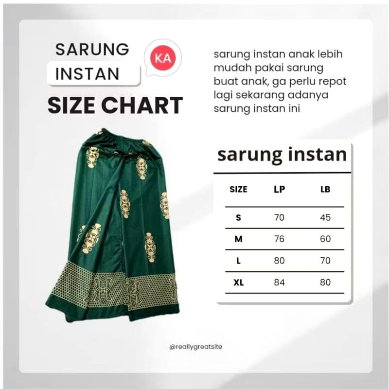 Product Introduction of sarung intsan anak anak praktis mudah di pakai Katun Muslim 0