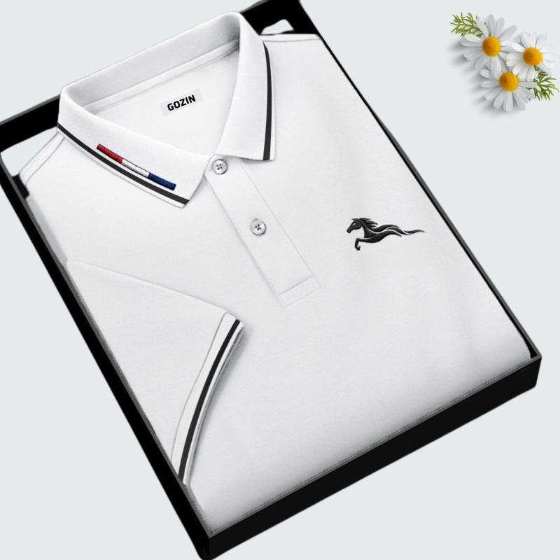   Tặng hộp gói quà  Áo polo nam MÃ ĐÁO THÀNH CÔNG Vải FeelMax Phom chuẩn Sang trọng GOZIN 