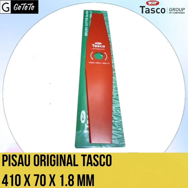 pisau potong pemotong rumput TASCO panjang 2T 410 x 70 x 1,8 MM 0
