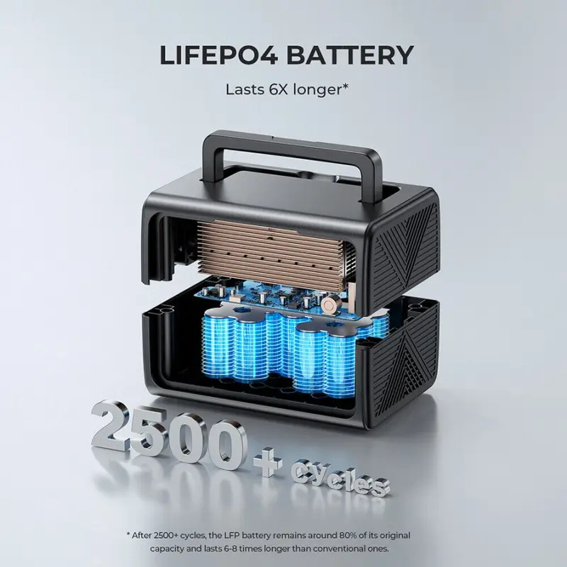 BLUETTI EB3A Portable Power Station | 600W 268Wh 2