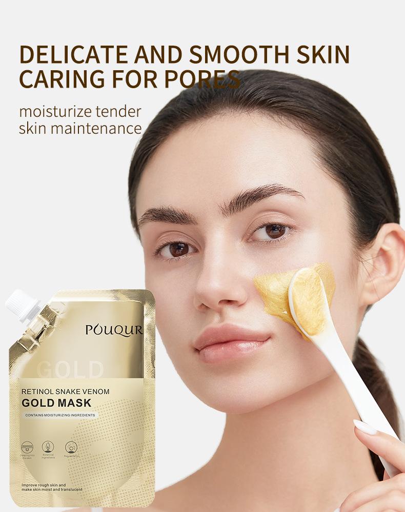 Product Introduction of Retinol snake venom Gold Mask firming, brightening and moisturizing beauty salon special hydrating and moisturizing facial mask 11