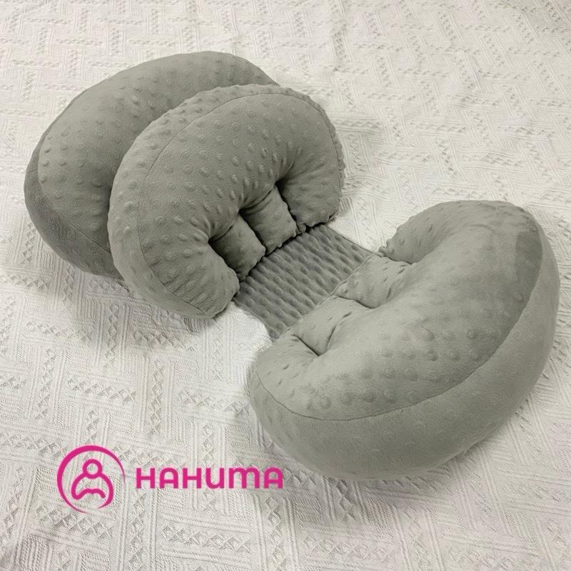 Gối bà bầu cánh tiên vải nhung hạt đậu 3d Hahuma cho mẹ bầu ngủ ngon