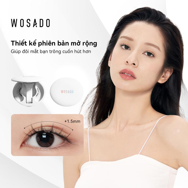 【Phiên bản mở rộng WOSADO Mi giả từ tính phiên bản mở rộng mới kèm dụng cụ gắn mi - Hoàn Hảo Cho Mắt To Không Cần Keo Dài Lâu và Tự Nhiên