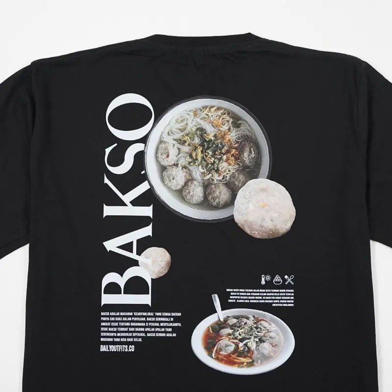Dailyoutfits Kaos Local Food Bakso 3