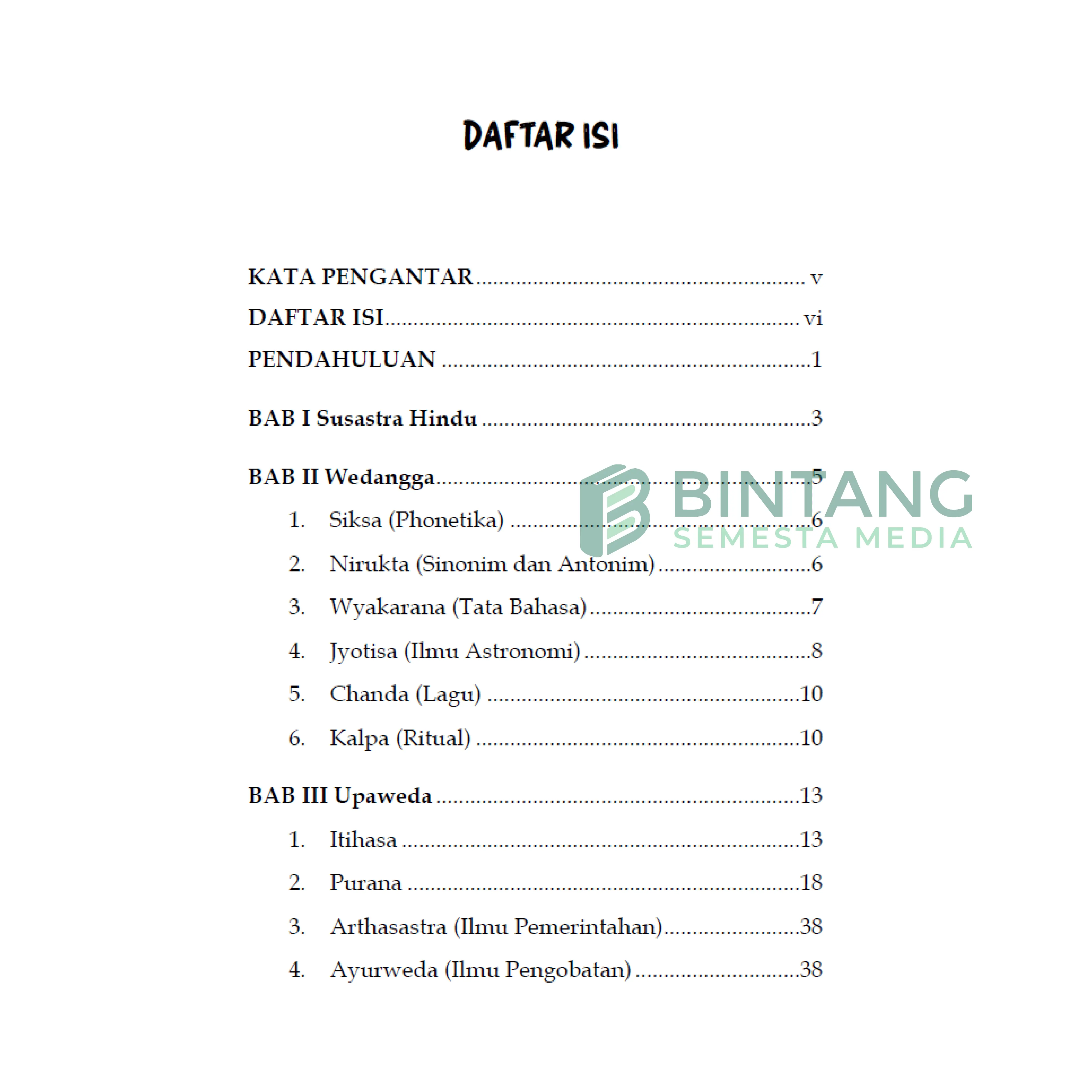 Susastra Hindu: Sekilas tentang Wedangga dan Upaweda - Dwi Harianti, Joko Prayitno