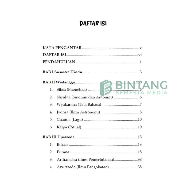 Susastra Hindu: Sekilas tentang Wedangga dan Upaweda - Dwi Harianti, Joko Prayitno