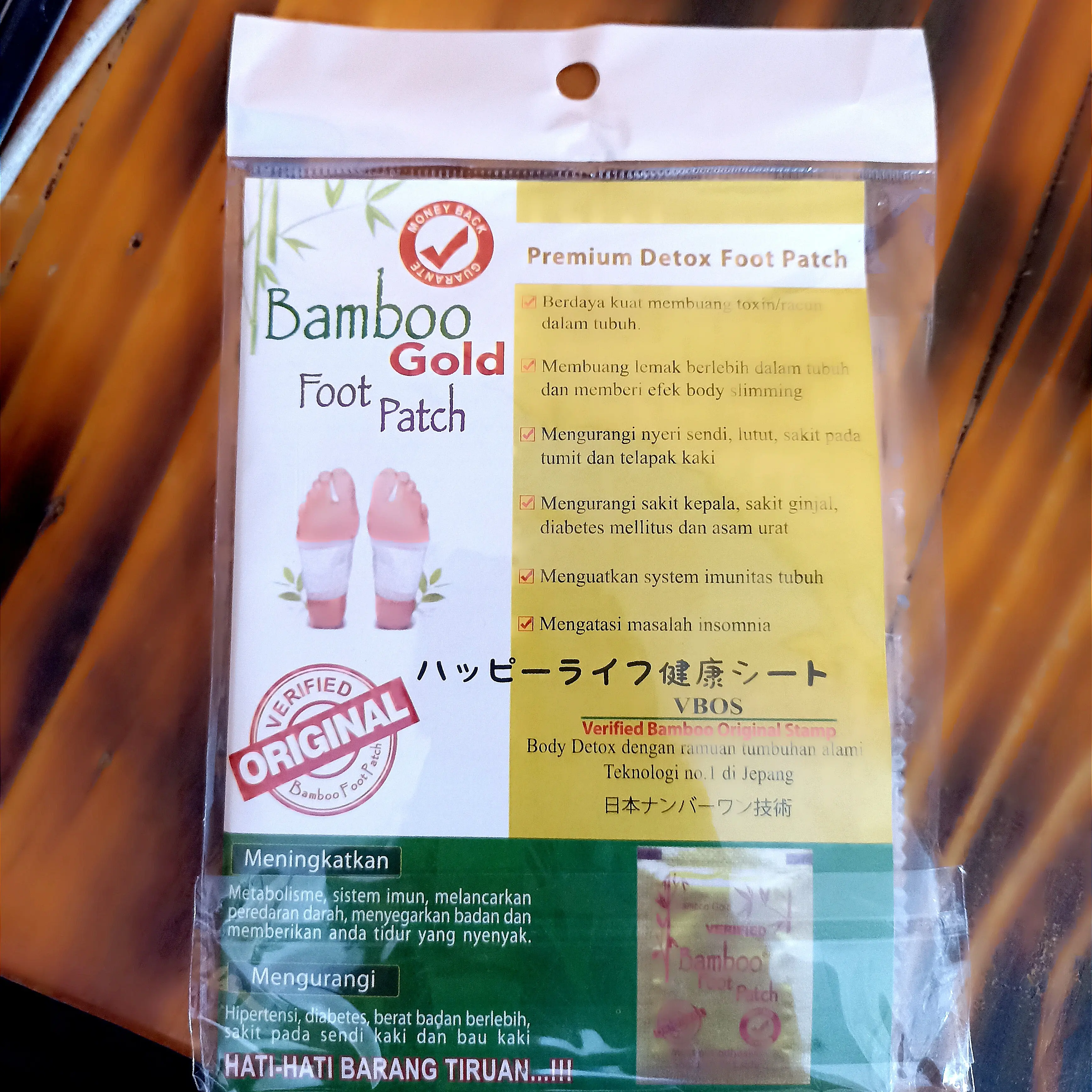 koyo Kaki Bamboo Gold Premium 1 pasang