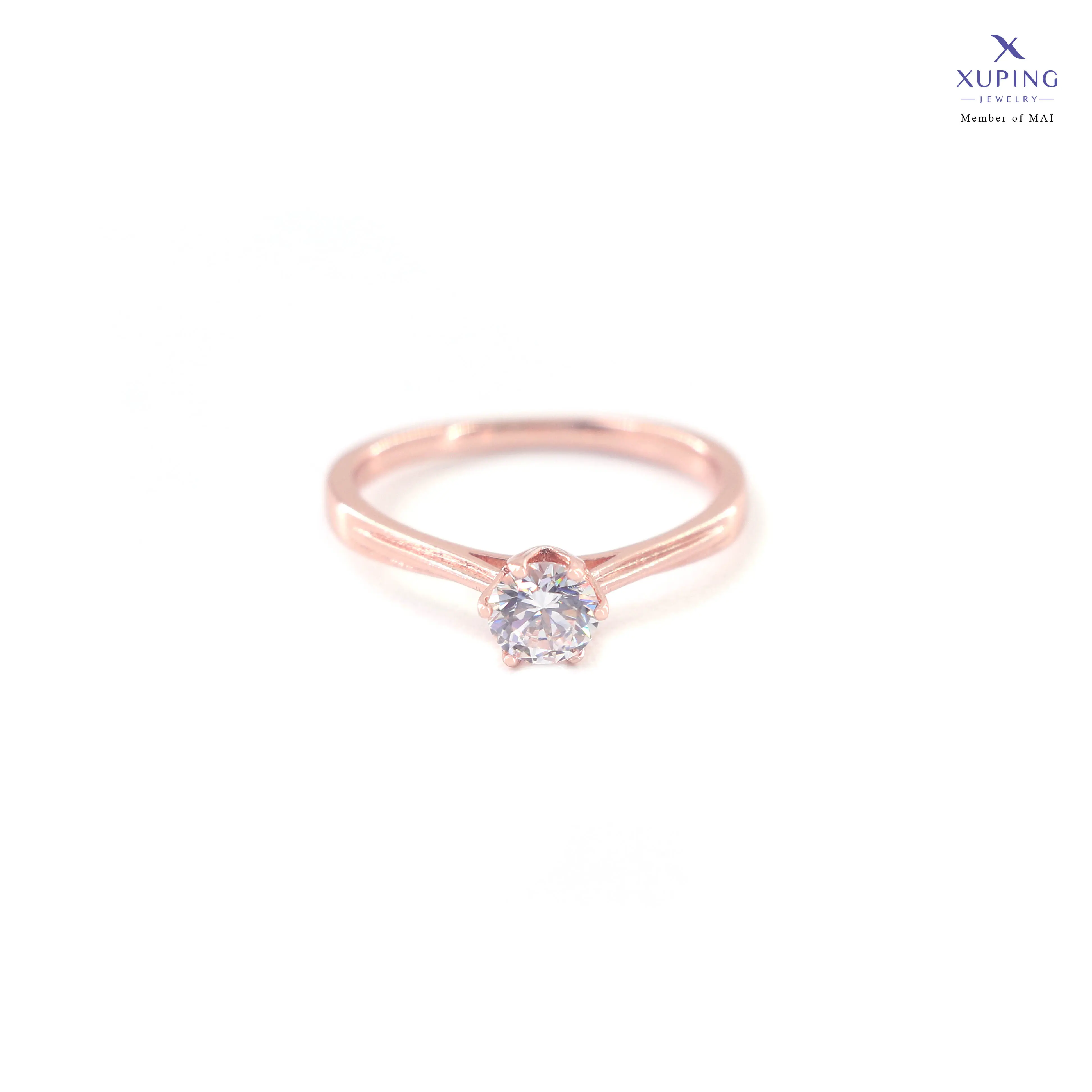 Xuping Cincin Lapis Emas Mata 1 GG6 Aksesoris Wanita
