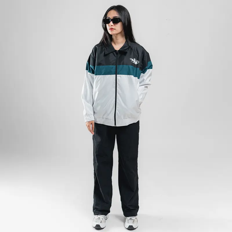 JEEN ORIGINAL - Tracksuit Jaket Casual Pria Wanita Parasut Keren Bomber Distro Tebal Hitam Sweater 5