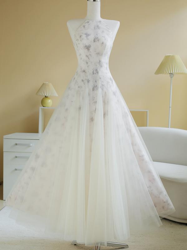 SÒ VINTAGE - VELETTA Đầm maxi cổ yếm dáng xòe, tôn dáng