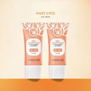 GMEELAN 2PCS  SET Gel Eksfoliasi Wajah Scrub Exfoliasi Mengangkat Sel Kulit Mati Exfoliating 50g Mencerahkan Dark Spot Brightening Whitening Pore Blackhead Removal Firming + Gluta  r Krim Pelembab Wajah lazy cream Deep Perawatan g me elan  tone pencerah