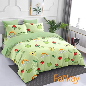 Bed Cover Set Sprei Frogy Mix Sage - Ukuran Lengkap 180x200 160x200 120x200 200x200 - Fankay Bedcover Sprei