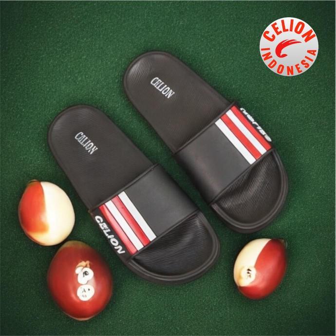 Product Introduction of CELION Sandal Pria Starboy Slip on Murah Karet jelly super keren Pilih Lokal 2103-3A Shoes Selop 38