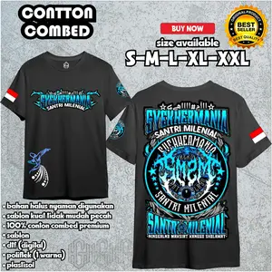 kaos anak syekhermania EDISI SANTRI MILENIAL  kualitas distro special edition bahan premium high quality best seller 100%conton combed 30s