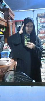 Product Review of ABAYA TURKEY BAHAN CERUTY BABYDOLL Polos Dress Muslim from s**a 2