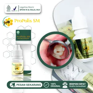 Propolis SM Obat Sakit Gigi Berlubang, Sakit Gigi dan Gusi Bengkak untuk Anak dan Dewasa