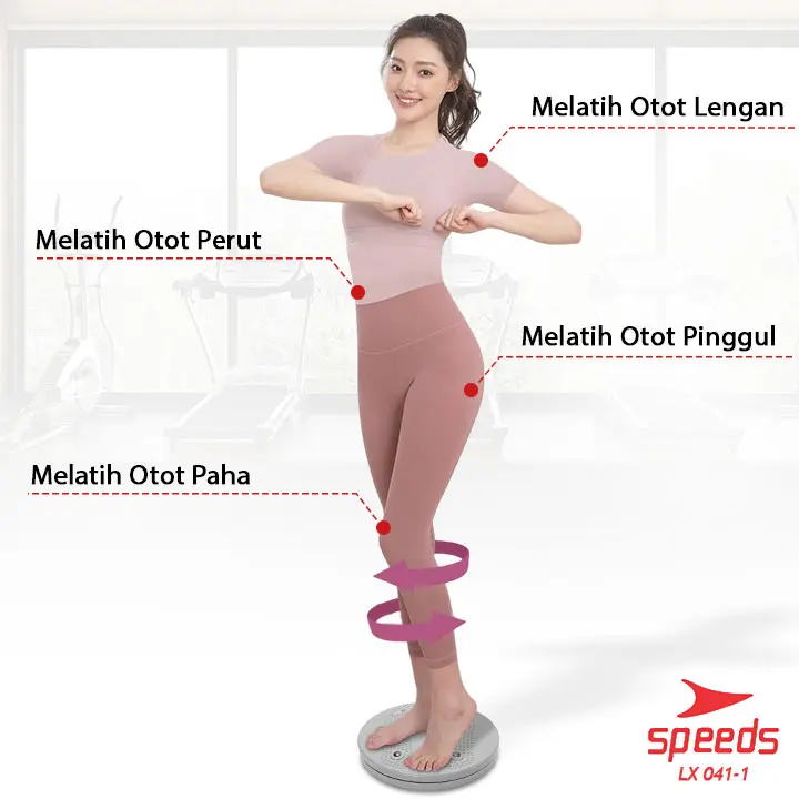 Speeds Waist Twisting Jogging Trimmer Non Magnetic Alat Olahraga Putar Kaki Pelangsing Badan Untuk Mengecilkan Perut dan Paha 041-1 6