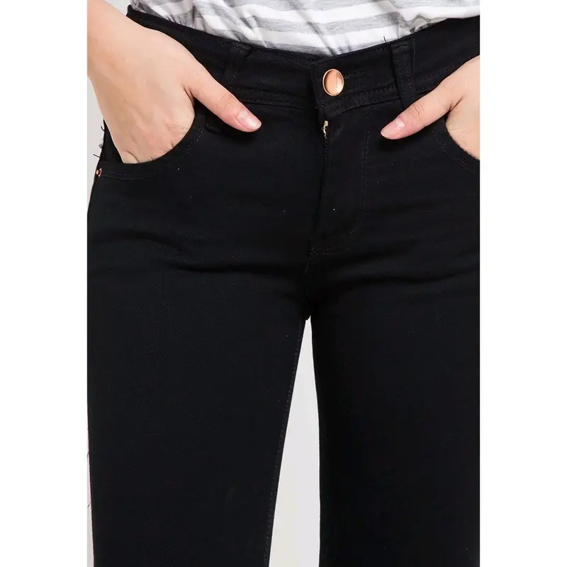 Celana Jeans Pensil Slimfit Wanita Terbaru Bahan Melar Slim-fitting Denim Panjang 3